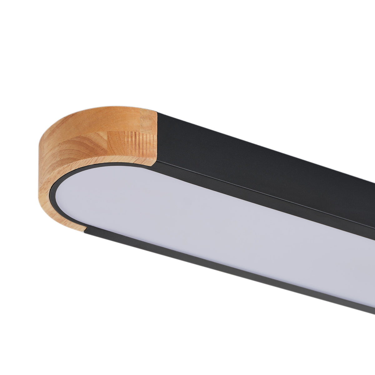 1-Light Dewdrop 37.4" Modern Linear LED Dimmable 5CCT Flush Mount Ceiling Light