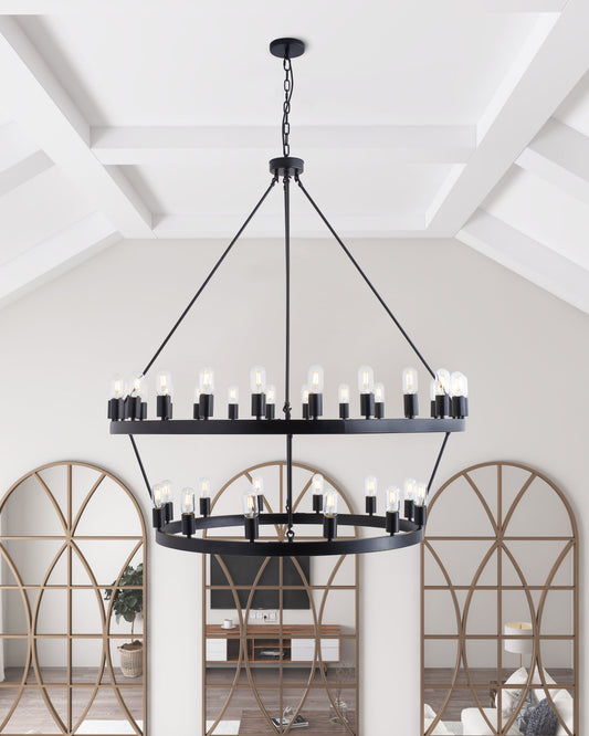 36-Lights Vintage Industial Style Chandelier