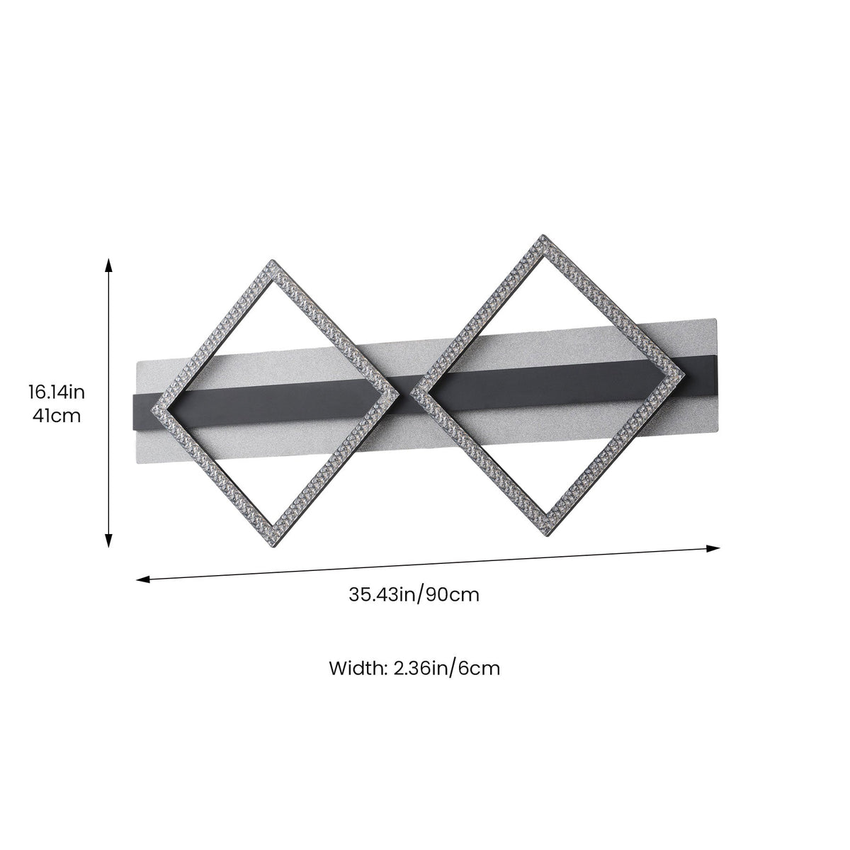 1-Light Modern Geometric LED Wall Sconce