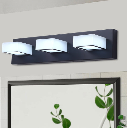 3-Lights & 4-Lights Square Integrated Deisgn LED Vanity Lighting