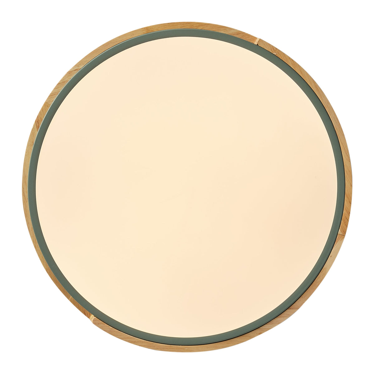 1-Light Imitation Wood Acrylic Creative LED Flush Mount Lighting