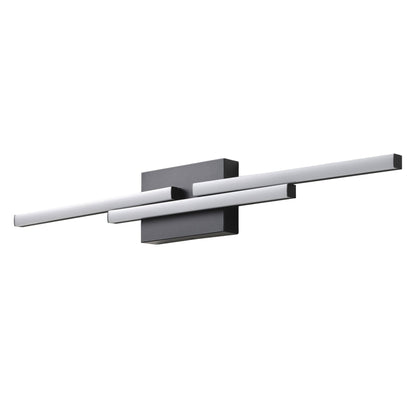 1 Light Modern Linear Black LED Bathroom Vanity Wall Sconce