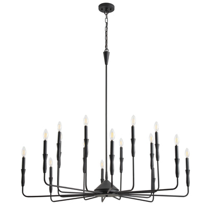 6-Lights & 9-Lights & 16-Lights Small Fresh Candle Shaped Dimmable Chandelier