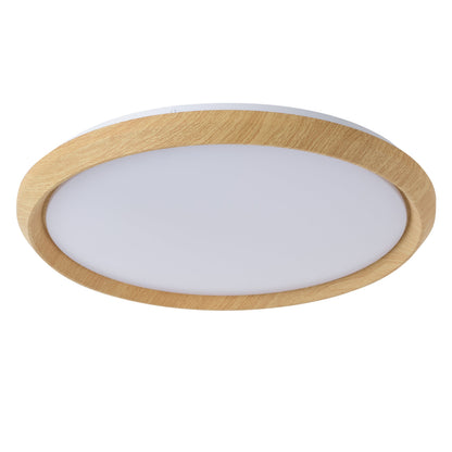 1-Light Natural Style LED 5CCT ETL Soft Glow Ceiling Light