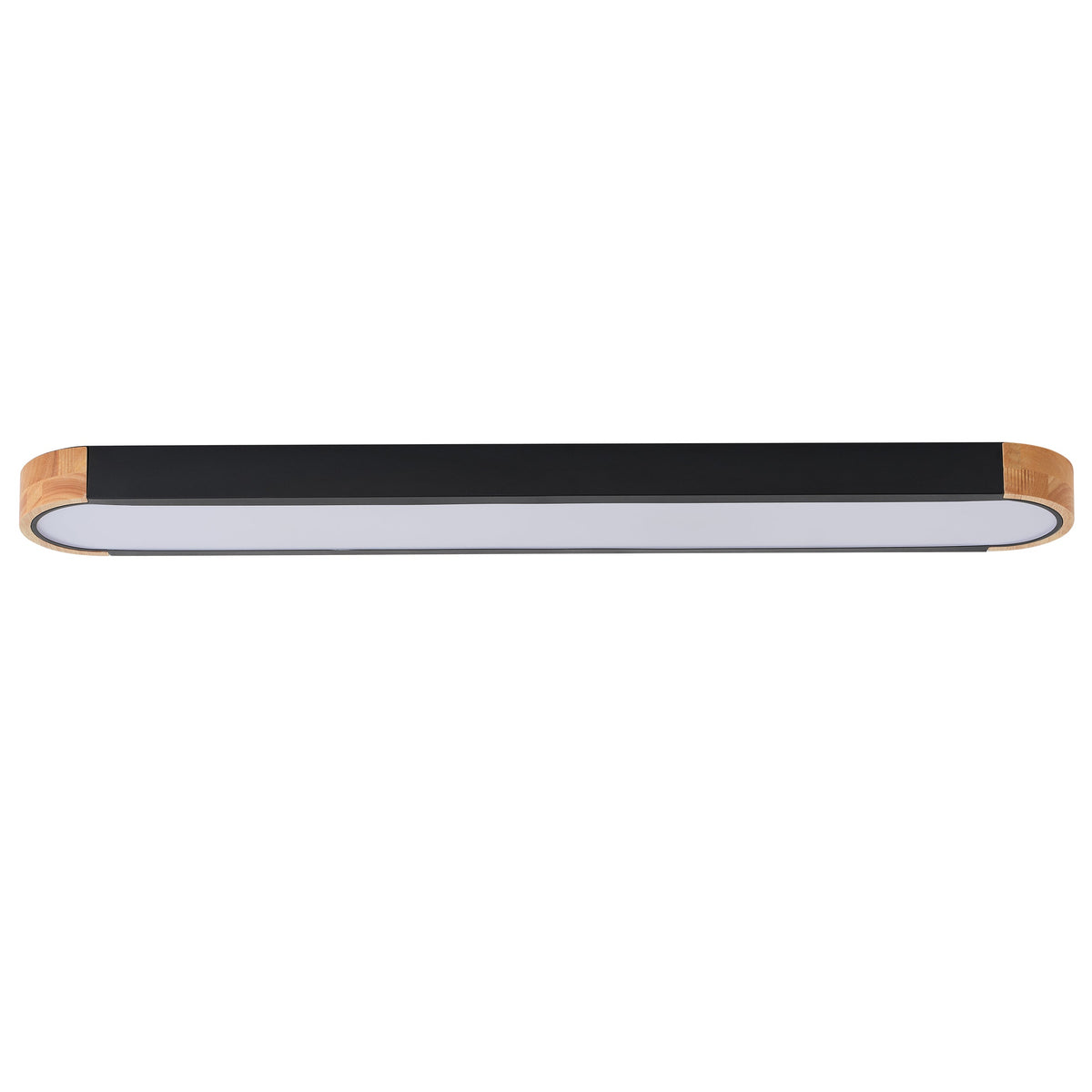1-Light Dewdrop 37.4" Modern Linear LED Dimmable 5CCT Flush Mount  Ceiling Light