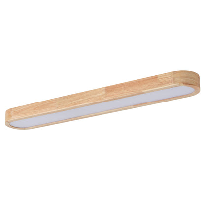 1-Light Scandinavian Ceiling Light Flush Mount Linear Long Bar