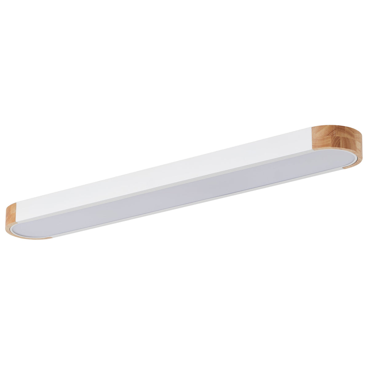 1-Light Dewdrop 37.4" Modern Linear LED Dimmable 5CCT Flush Mount  Ceiling Light