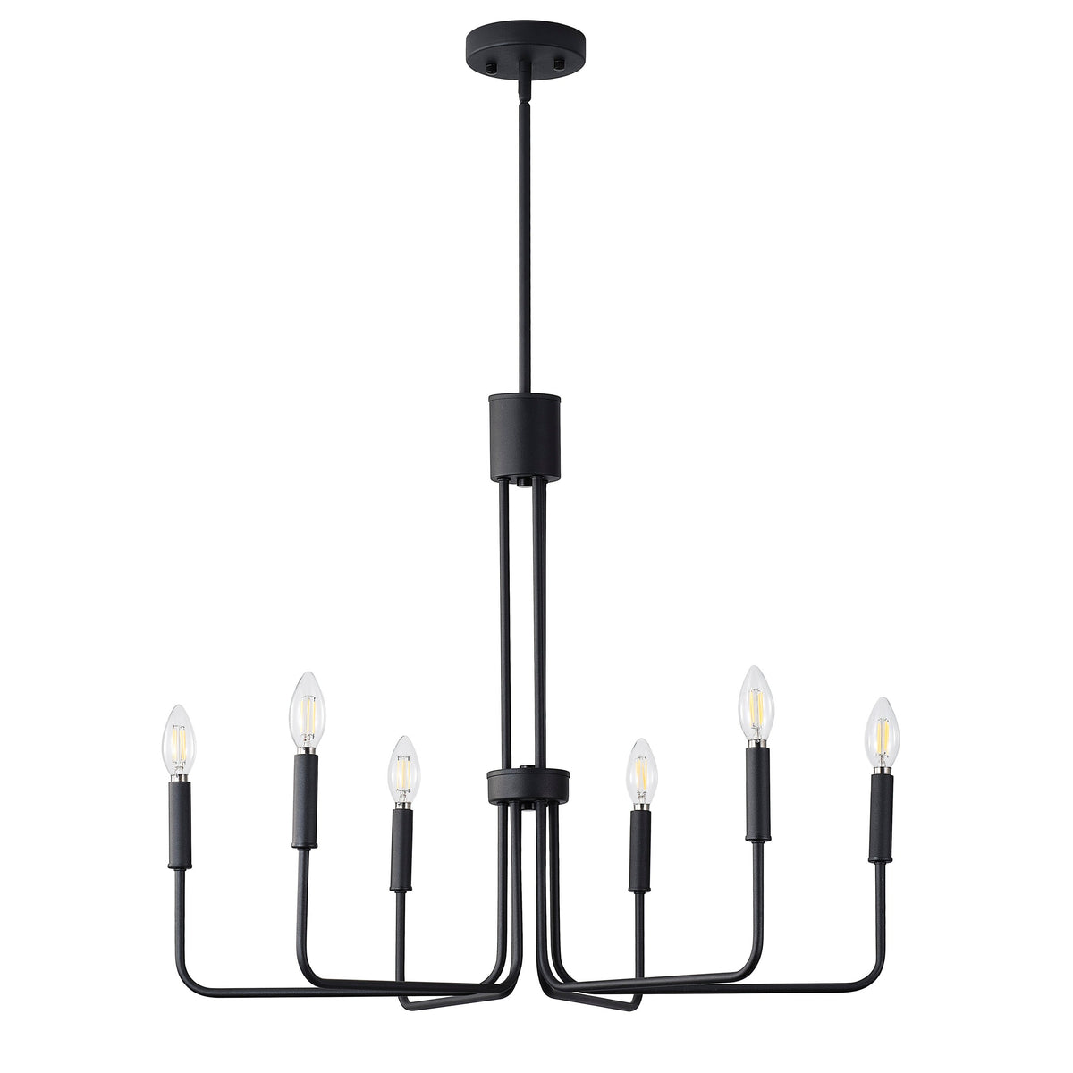 6-Lights Candle Wheel Design Chandelier