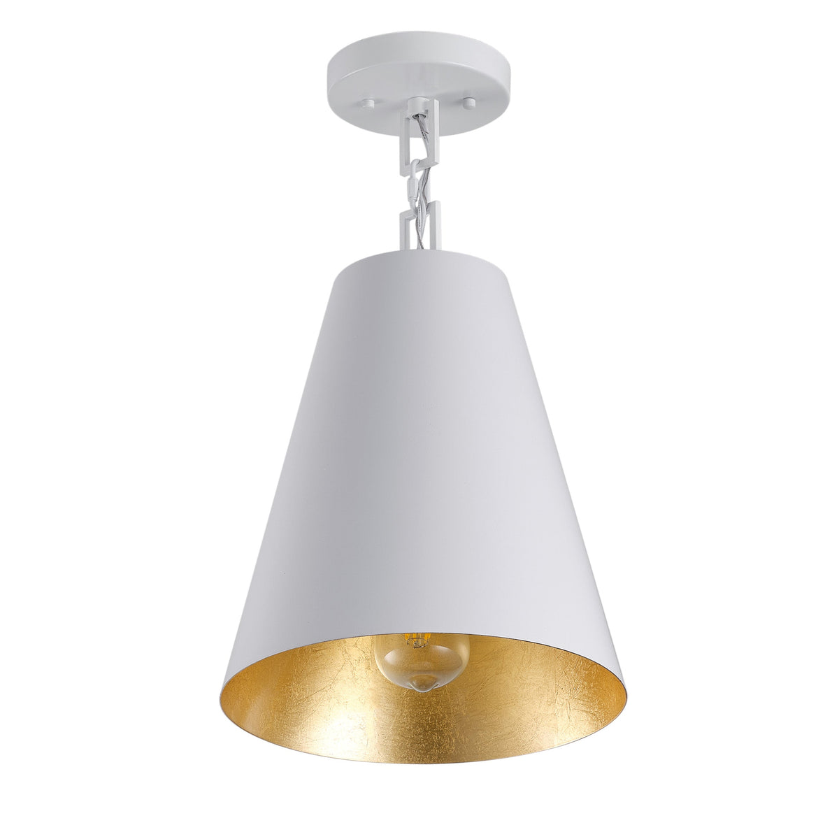 1-Light Industrial Metal Lamp Ceiling Lighting