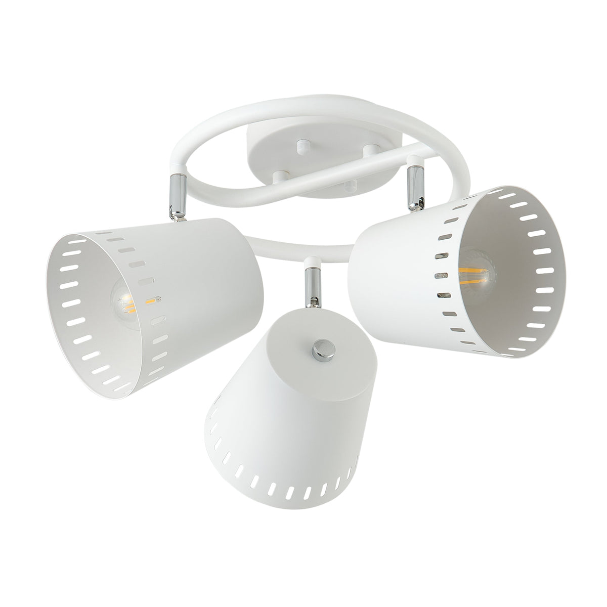 3-Light Modern White Ceiling Spot light