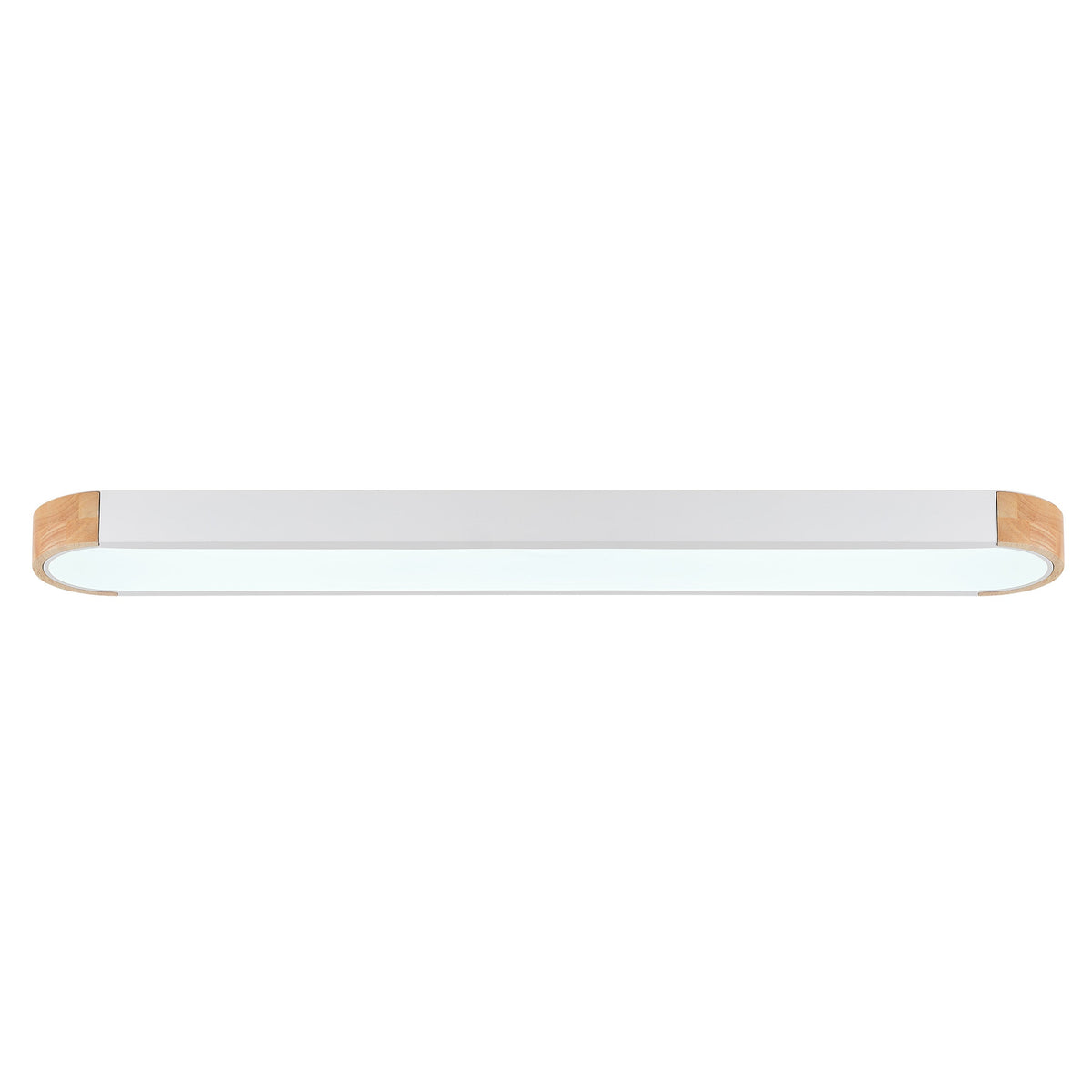 1-Light Dewdrop 37.4" Modern Linear LED Dimmable 5CCT Flush Mount  Ceiling Light