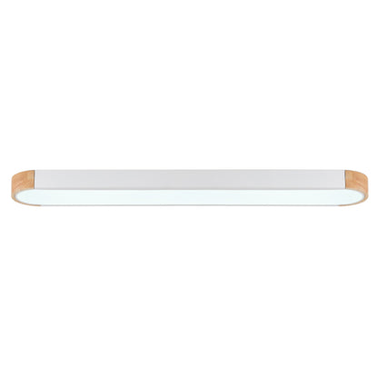 1-Light Dewdrop 37.4" Modern Linear LED Dimmable 5CCT Flush Mount  Ceiling Light