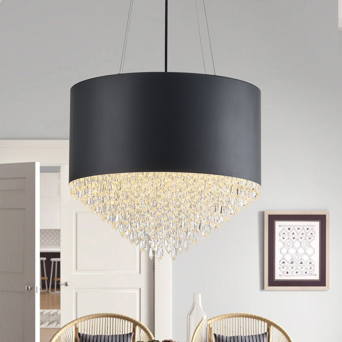 4-Lights Modern Taper Crystal Decoration Island Lights Chandelier