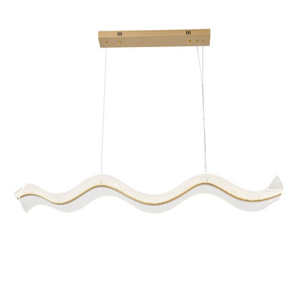 1-Light LED Curved Shape Kitchen Island Lights