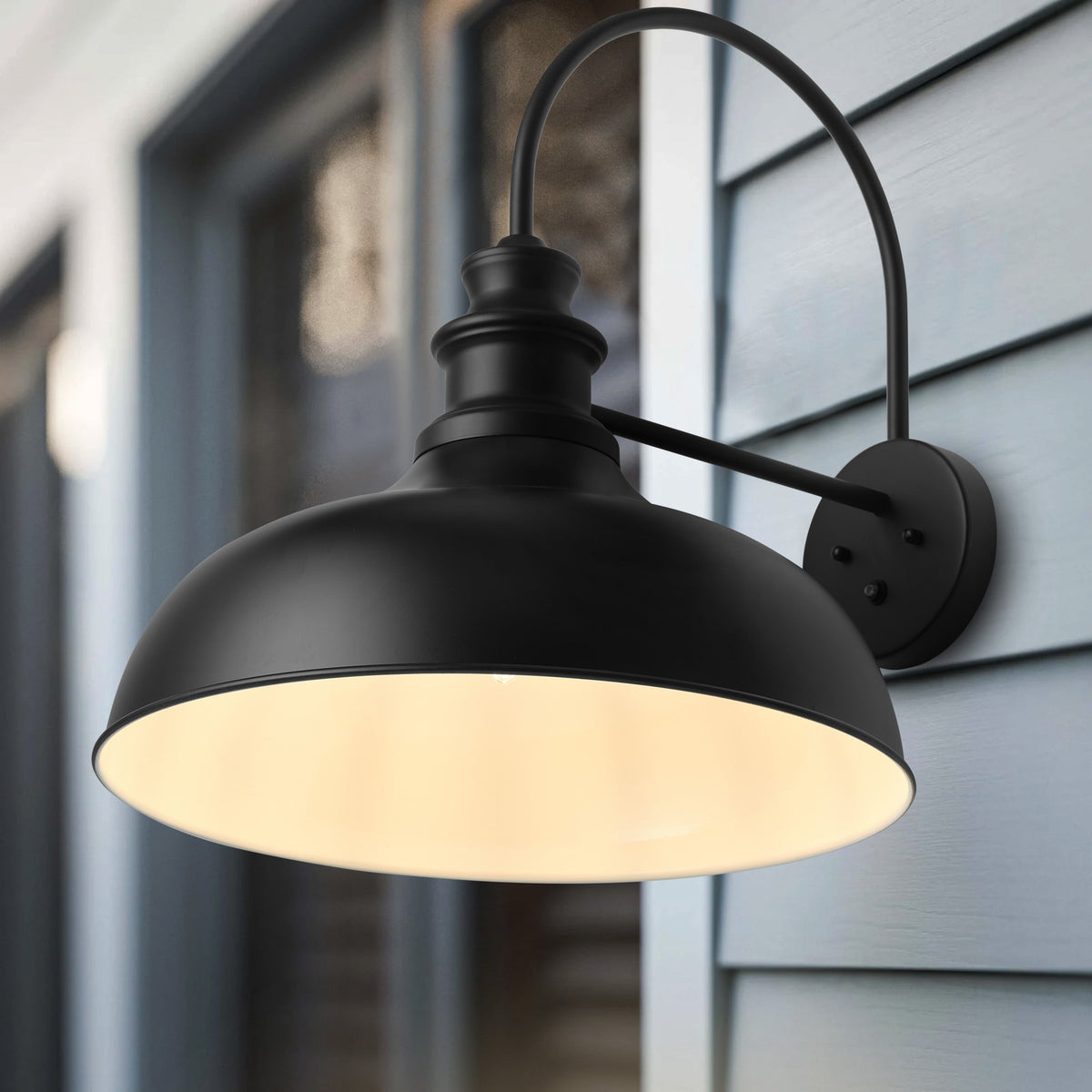 1-Light Dome Metal Design Oversize Outdoor Wall Lights