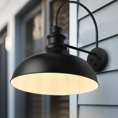 1-Light Dome Metal Design Oversize Outdoor Wall Lights