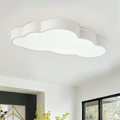 1-Light  Nursery Ceiling Light Cloud Shaped LED 24W 5CCT Dimmable