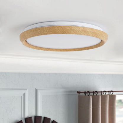 1-Light Natural Style LED 5CCT ETL Soft Glow Ceiling Light