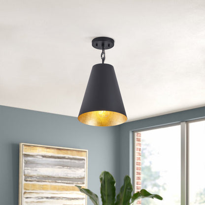 1-Light Industrial Metal Lamp Ceiling Lighting