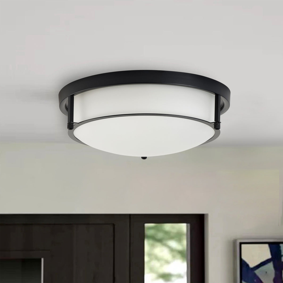 2-Lights Classic Modern Dimmable Flush Mount Lighting