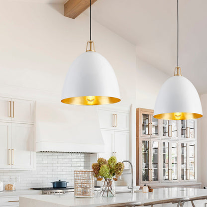 1-Light Dome Shade Design Pendant Lighting