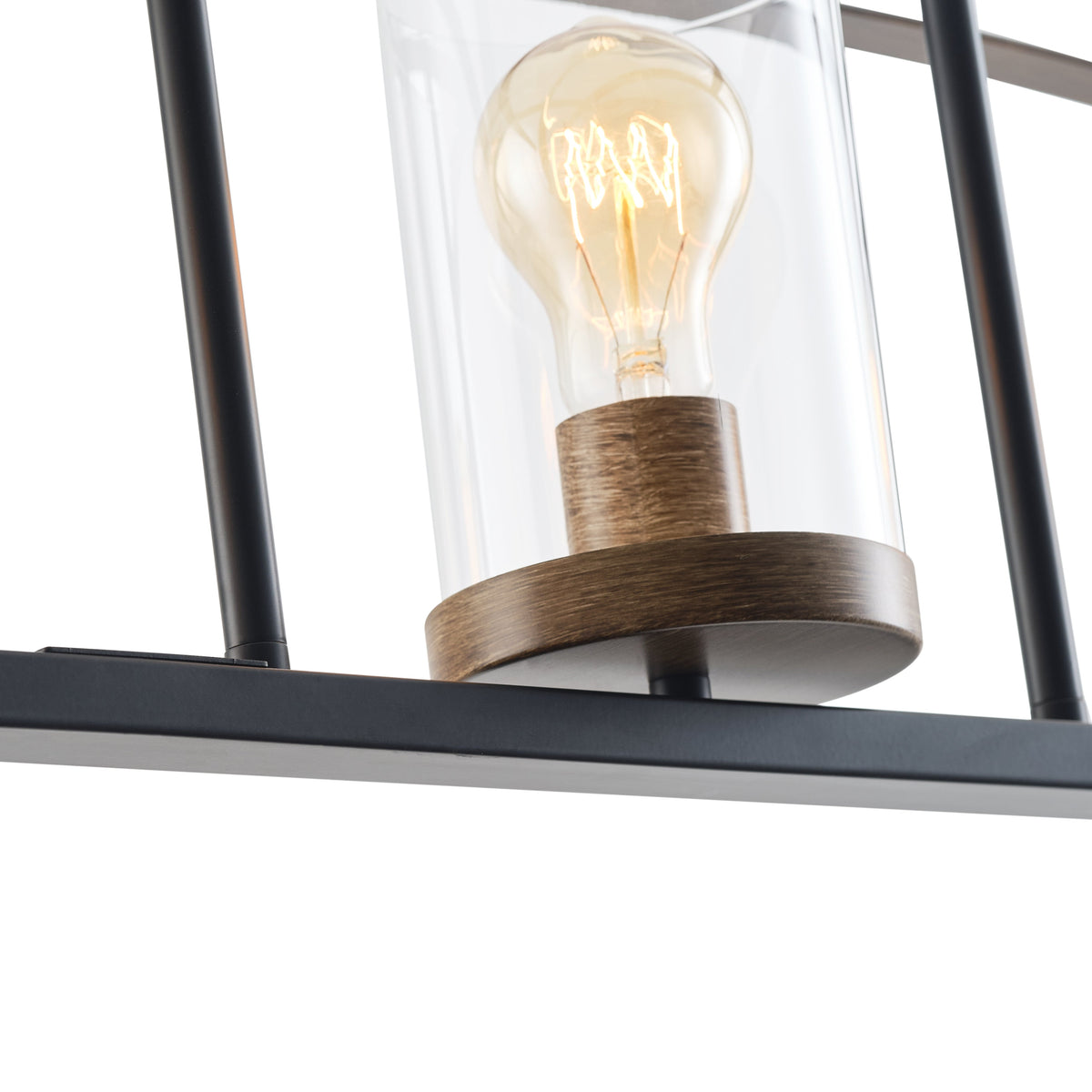 5-Lights Arch Dimmable Glass Adjustable Chandelier Kitchen Island Lights