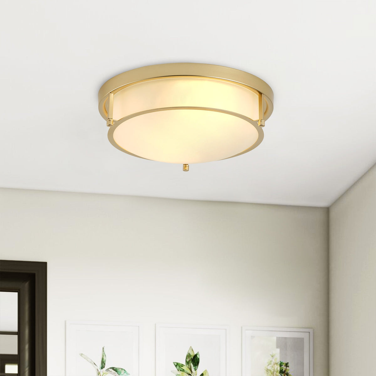 2-Lights Classic Modern Dimmable Flush Mount Lighting