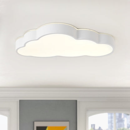 1-Light  Nursery Ceiling Light Cloud Shaped LED 24W 5CCT Dimmable