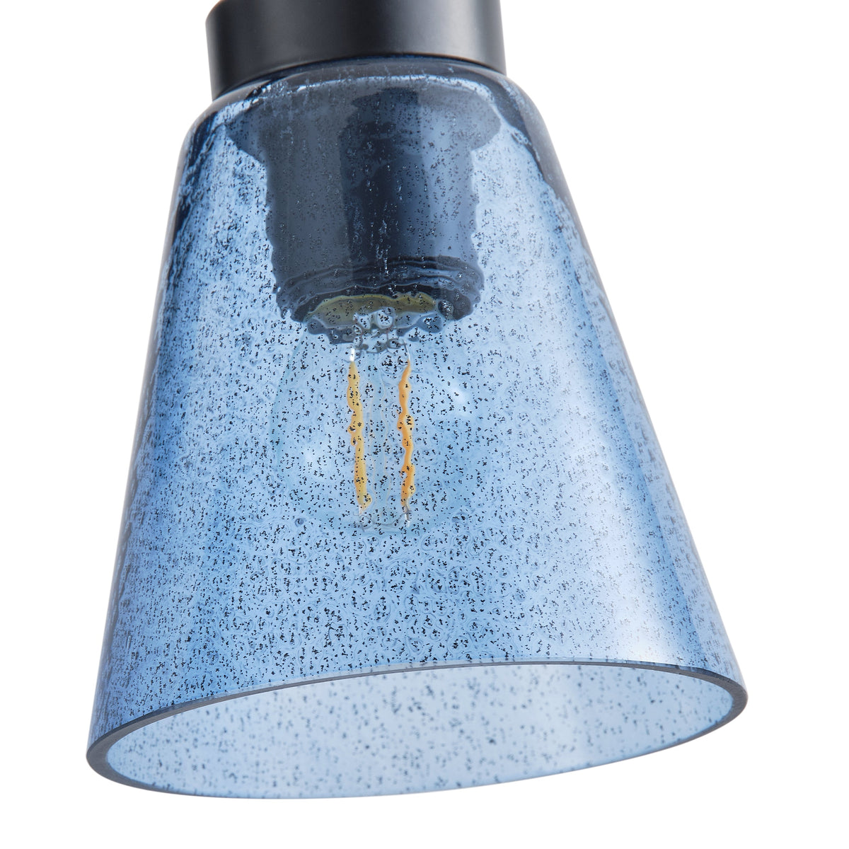 2-Lights Creative Blue Glass Wall Sconces Vanity Lighting