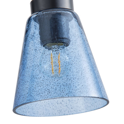 2-Lights Creative Blue Glass Wall Sconces Vanity Lighting