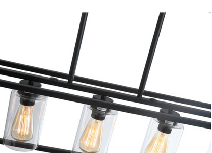 5-Lights Industrial Linear Kitchen Island Lights