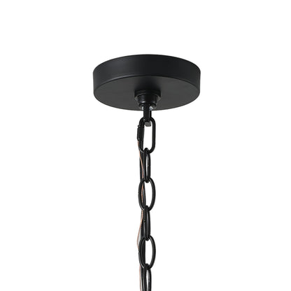 4-Light Modern Black Geometric Pendant Light