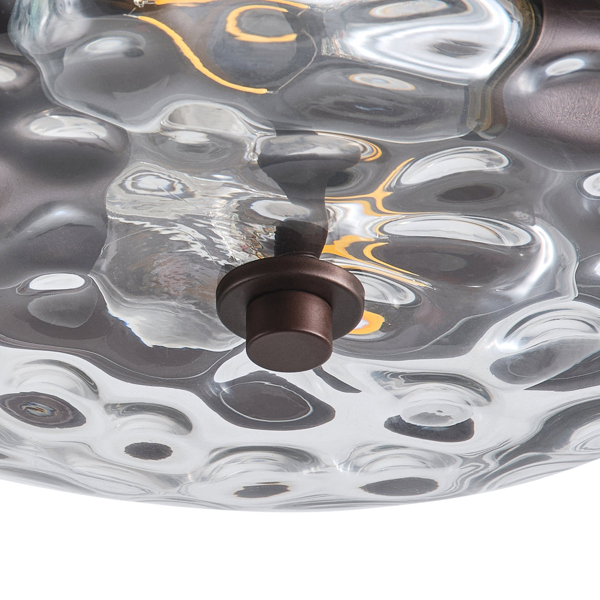 2-Lights Farmhouse Round Shape Flush Mount Lighting