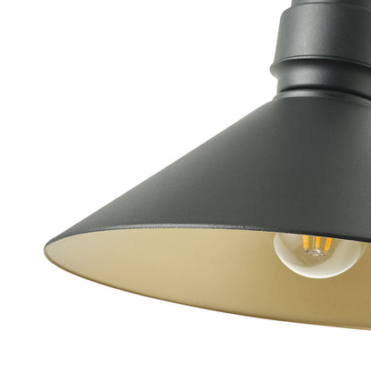 1-Light Cone Shade Waterproof Wall Sconces Outdoor Lights