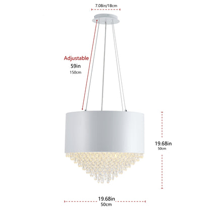 4-Lights Modern Taper Crystal Decoration Island Lights Chandelier