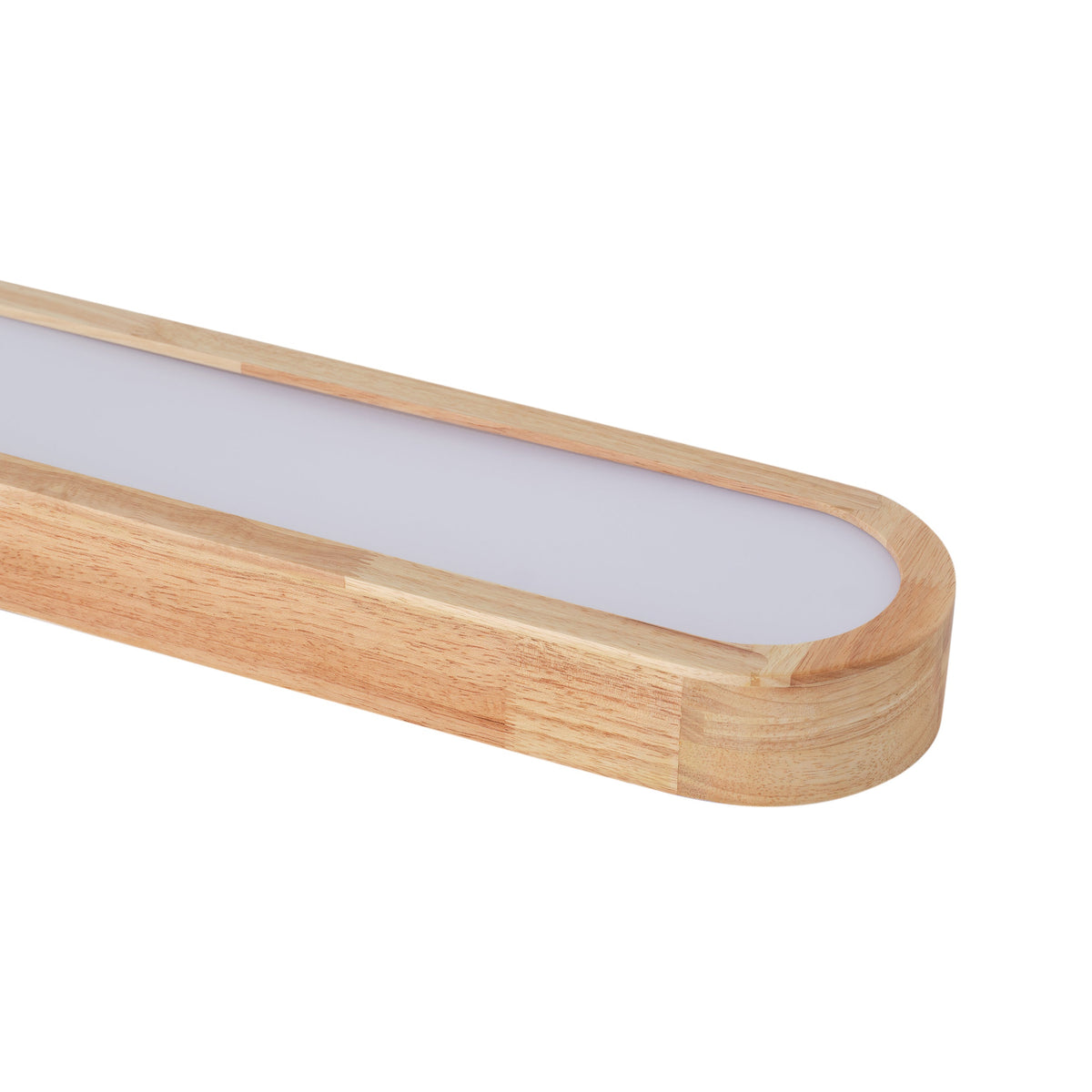 1-Light Scandinavian Ceiling Light Flush Mount Linear Long Bar