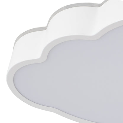 1-Light  Nursery Ceiling Light Cloud Shaped LED 24W 5CCT Dimmable