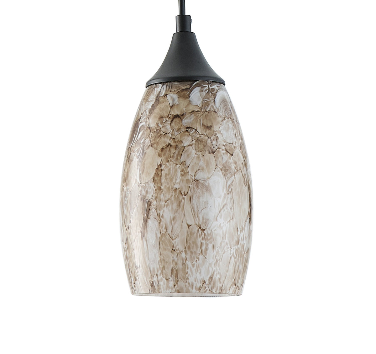 1-Light Modern Art Glass Pendant Marble Shade for Kitchen Island