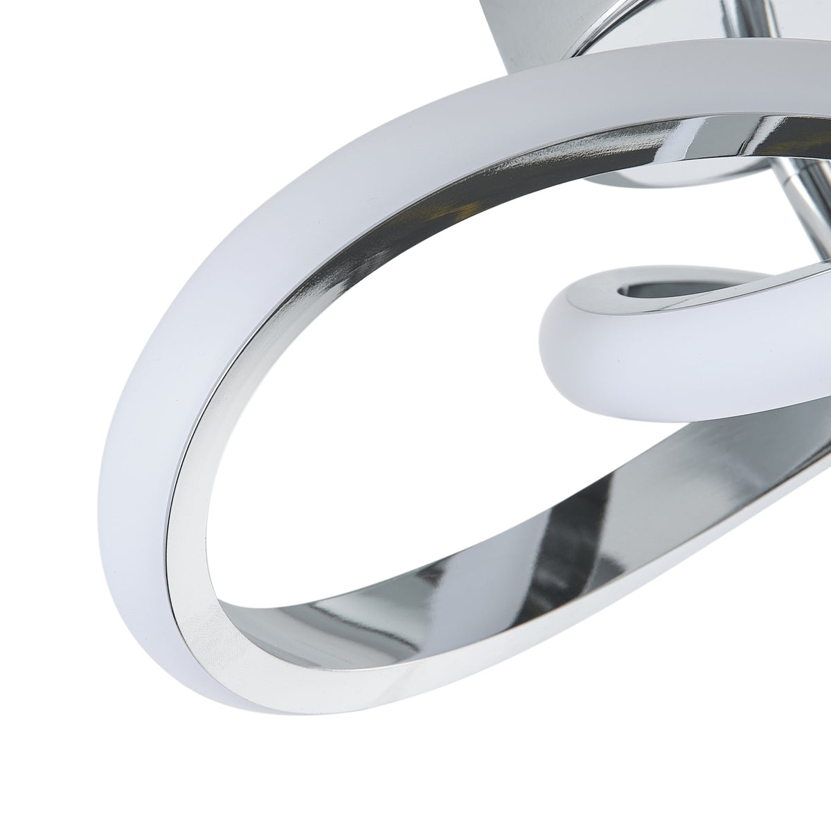 1-Light Modern Chrome LED Ceiling Light Fixture