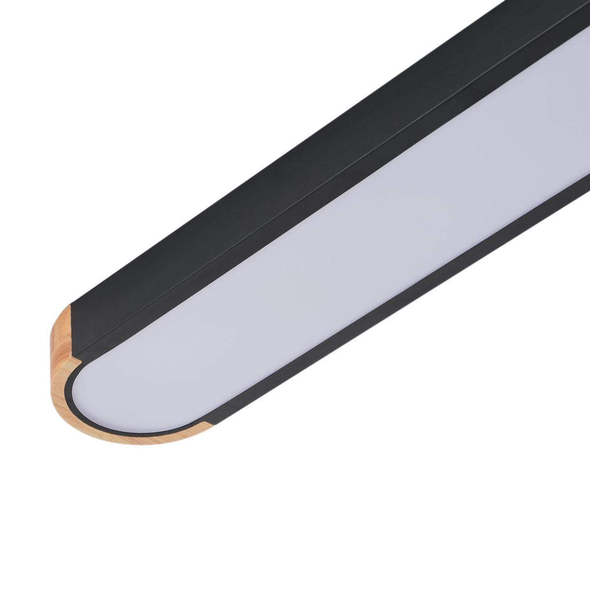 1-Light Dewdrop 37.4" Modern Linear LED Dimmable 5CCT Flush Mount  Ceiling Light