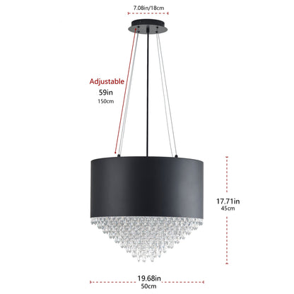4-Lights Modern Taper Crystal Decoration Island Lights Chandelier