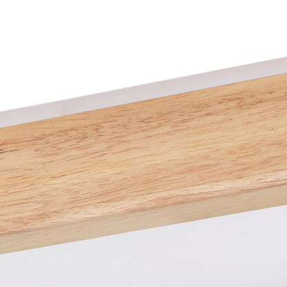 1-Light Scandinavian Ceiling Light Long Oval LED Linear Flush Mount