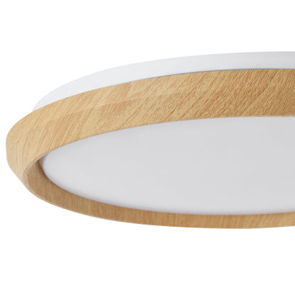 1-Light Natural Style LED 5CCT ETL Soft Glow Ceiling Light