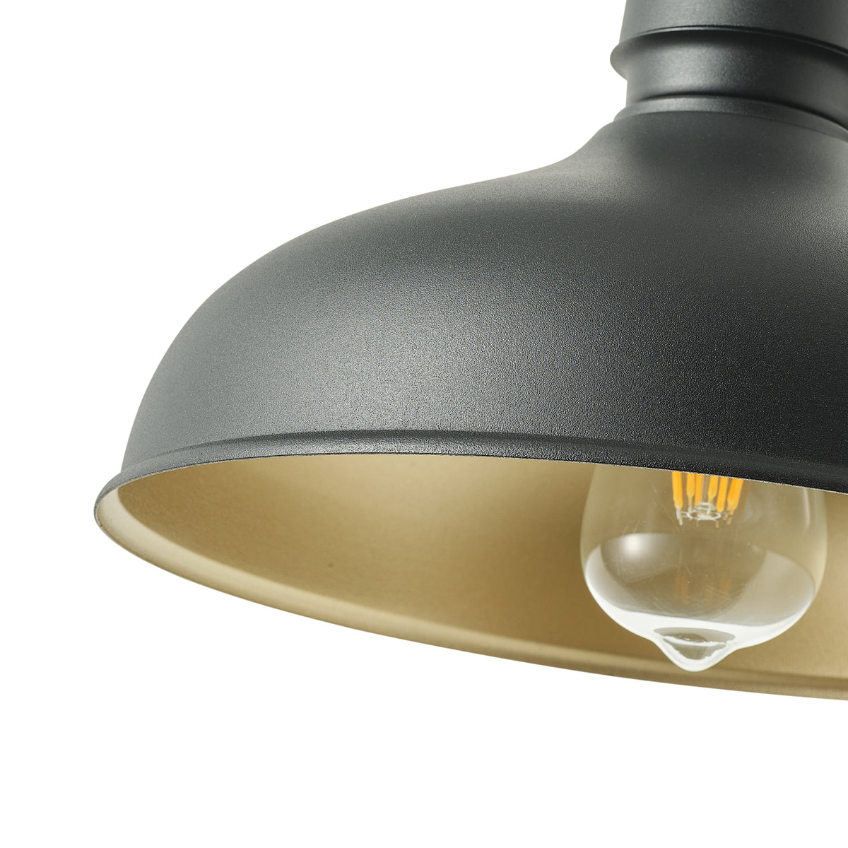 1-Light Metal Dome Shade Wall Sconces Outdoor Lights