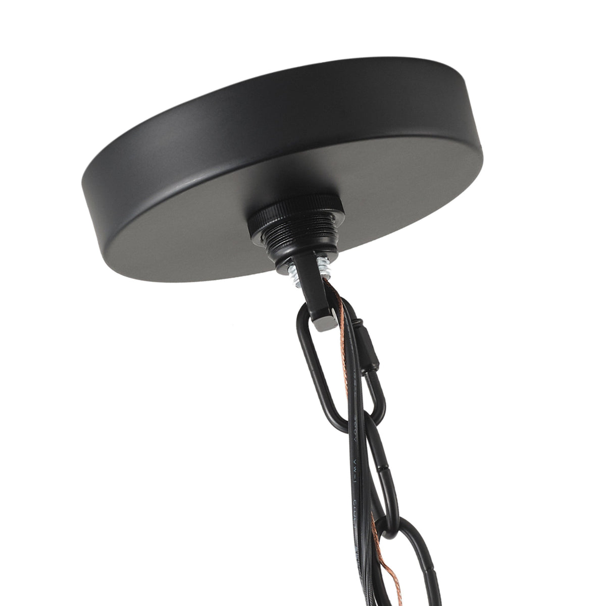 6-Light Modern Black Geometric Pendant Light