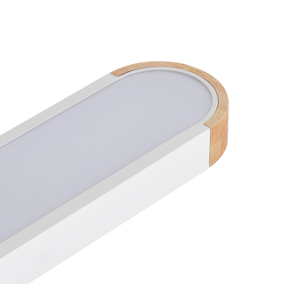 1-Light Dewdrop 37.4" Modern Linear LED Dimmable 5CCT Flush Mount  Ceiling Light