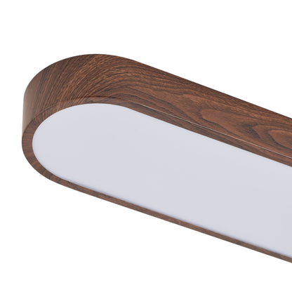 1-Light Scandinavian Ceiling Light Long Flush Mount LED Linear
