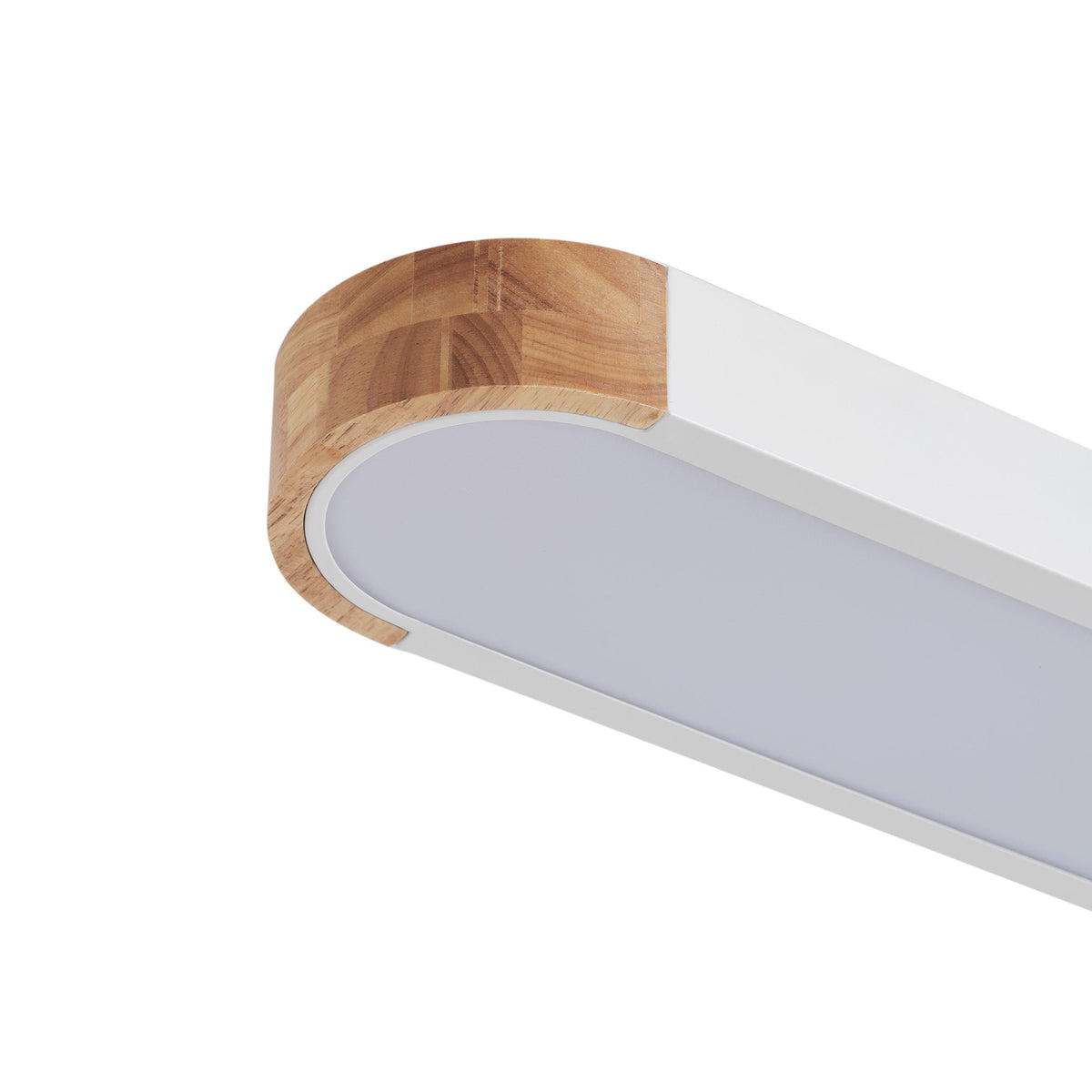 1-Light Dewdrop 37.4" Modern Linear LED Dimmable 5CCT Flush Mount  Ceiling Light