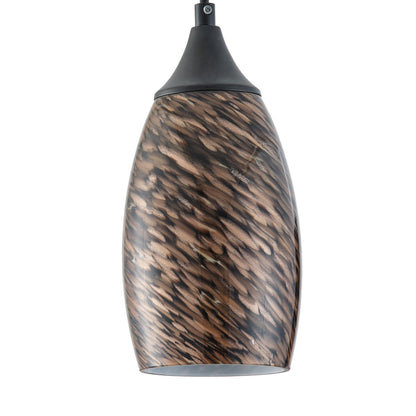 1-Light Modern Art Glass Pendant Marble Shade for Kitchen Island