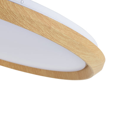 1-Light Natural Style LED 5CCT ETL Soft Glow Ceiling Light